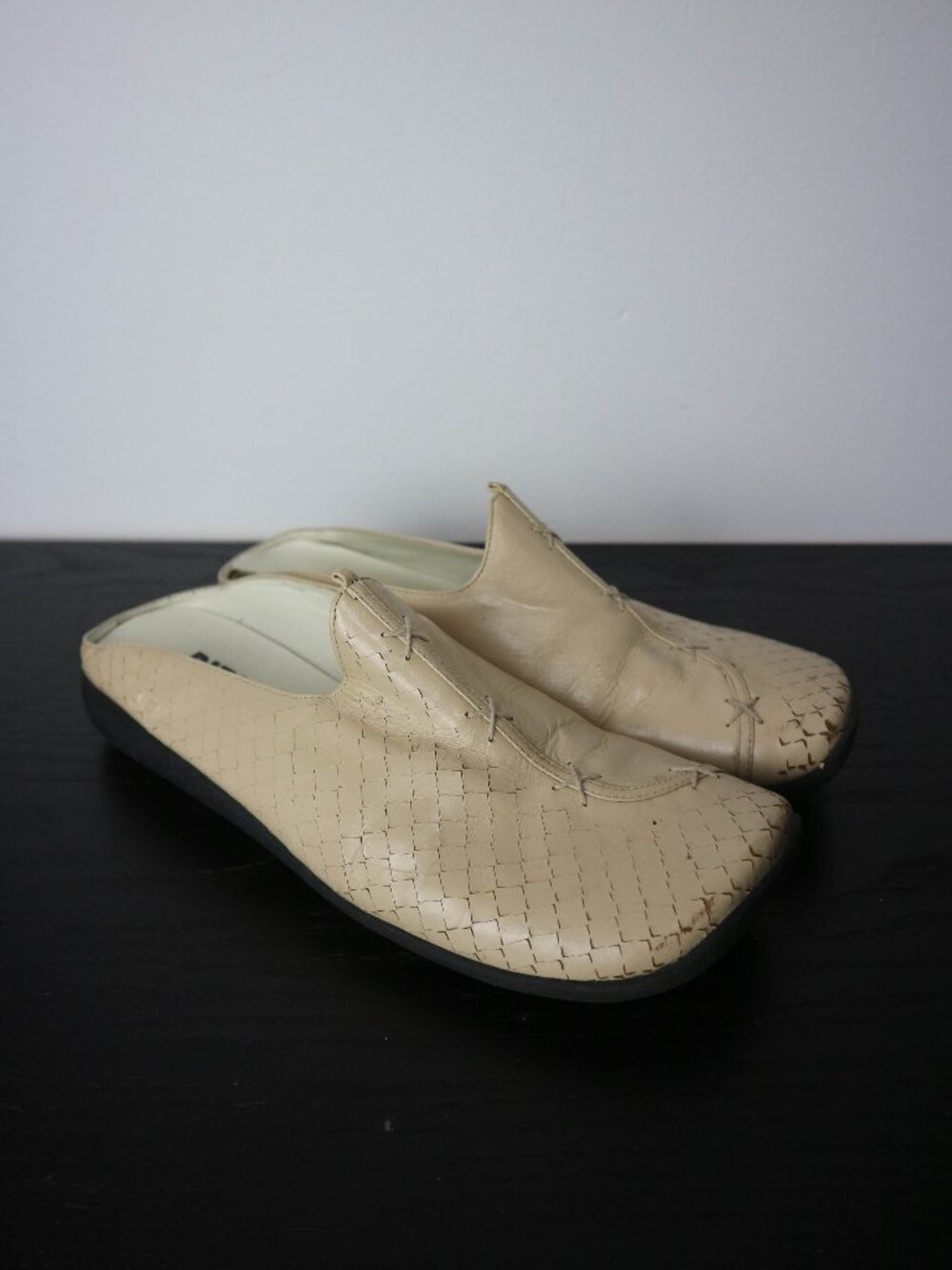 Vintage Diesel Slip On Square Toe Prima Woven Style Mules Y2K Womens Size 8.5